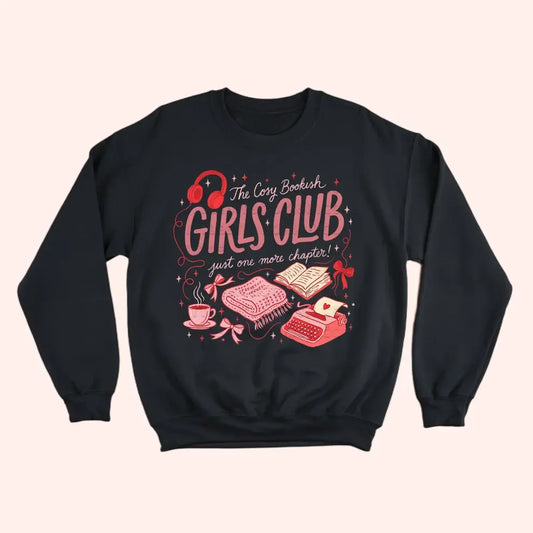 Cosy Bookish Girls Club Unisex Crewneck Sweatshirt