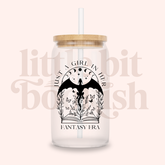 Just a Girl in Her Fantasy Era 16oz Glass Can
