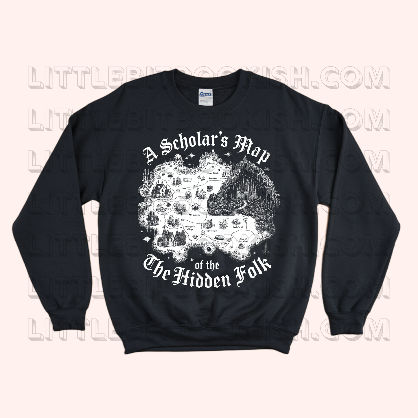 A Scholars Map of the Hidden Folk Sweatshirt