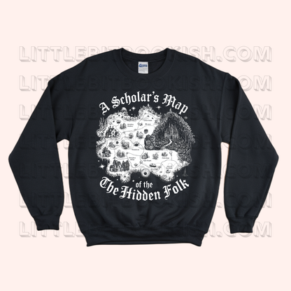 A Scholars Map of the Hidden Folk Sweatshirt