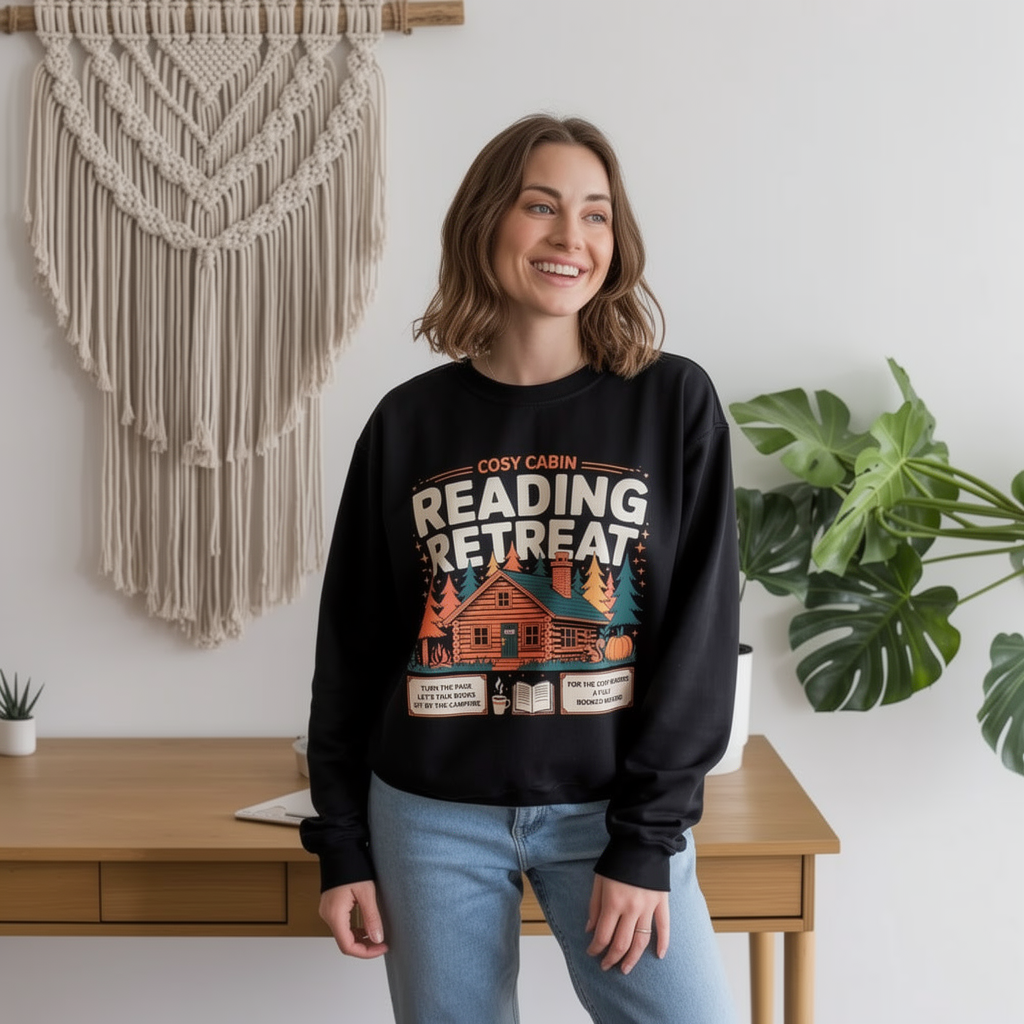 Cosy Cabin Reading Retreat Sweatshirt