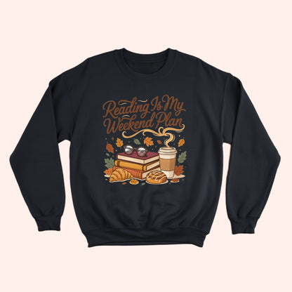Reading is my Weekend Plan Unisex Crewneck Sweatshirt