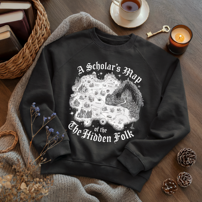 A Scholars Map of the Hidden Folk Sweatshirt