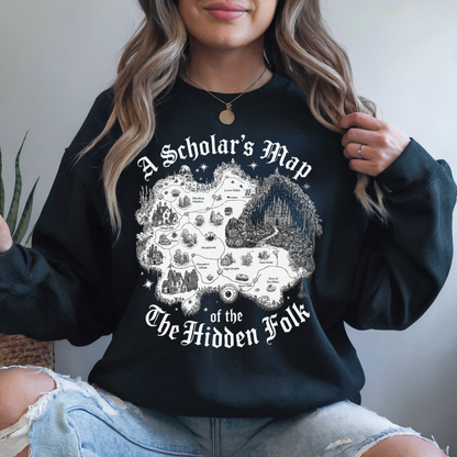 A Scholars Map of the Hidden Folk Sweatshirt