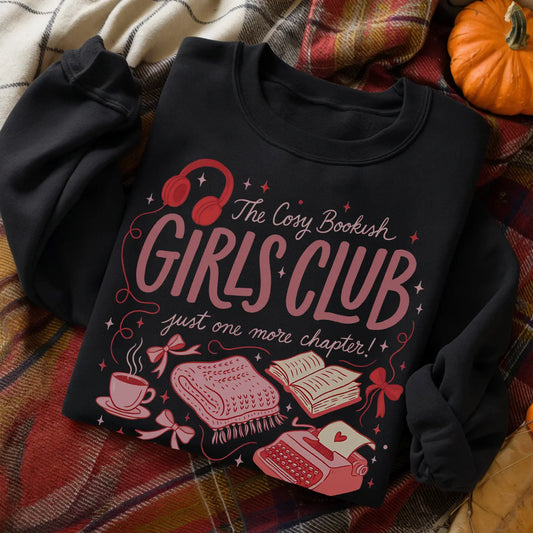 Cosy Bookish Girls Club Unisex Crewneck Sweatshirt