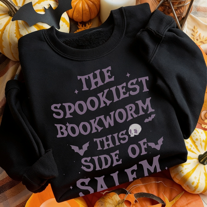 The Spookiest Bookworm This Side of Salem Unisex Sweatshirt