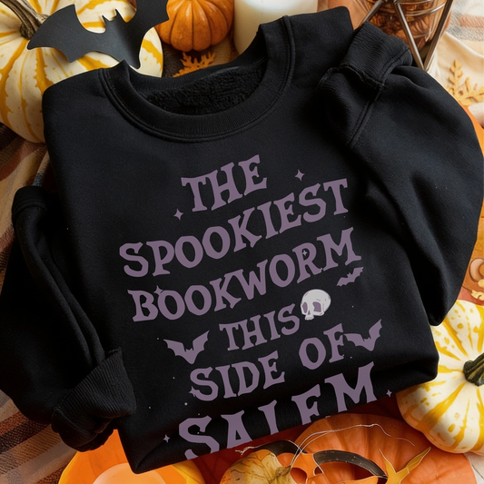 The Spookiest Bookworm This Side of Salem Unisex Sweatshirt